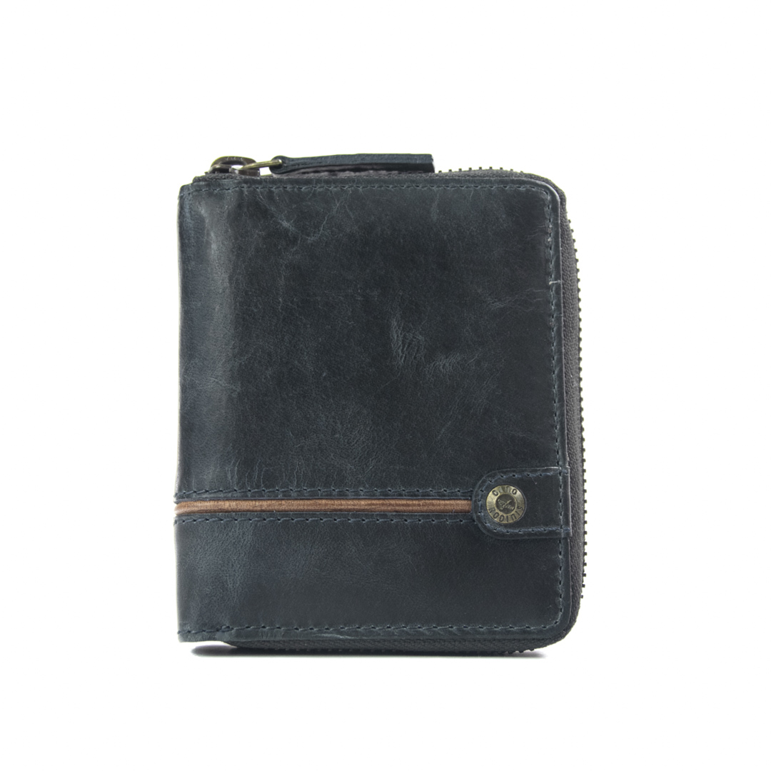 Billetera Texas 1.160 Azul Oscuro/Marrón