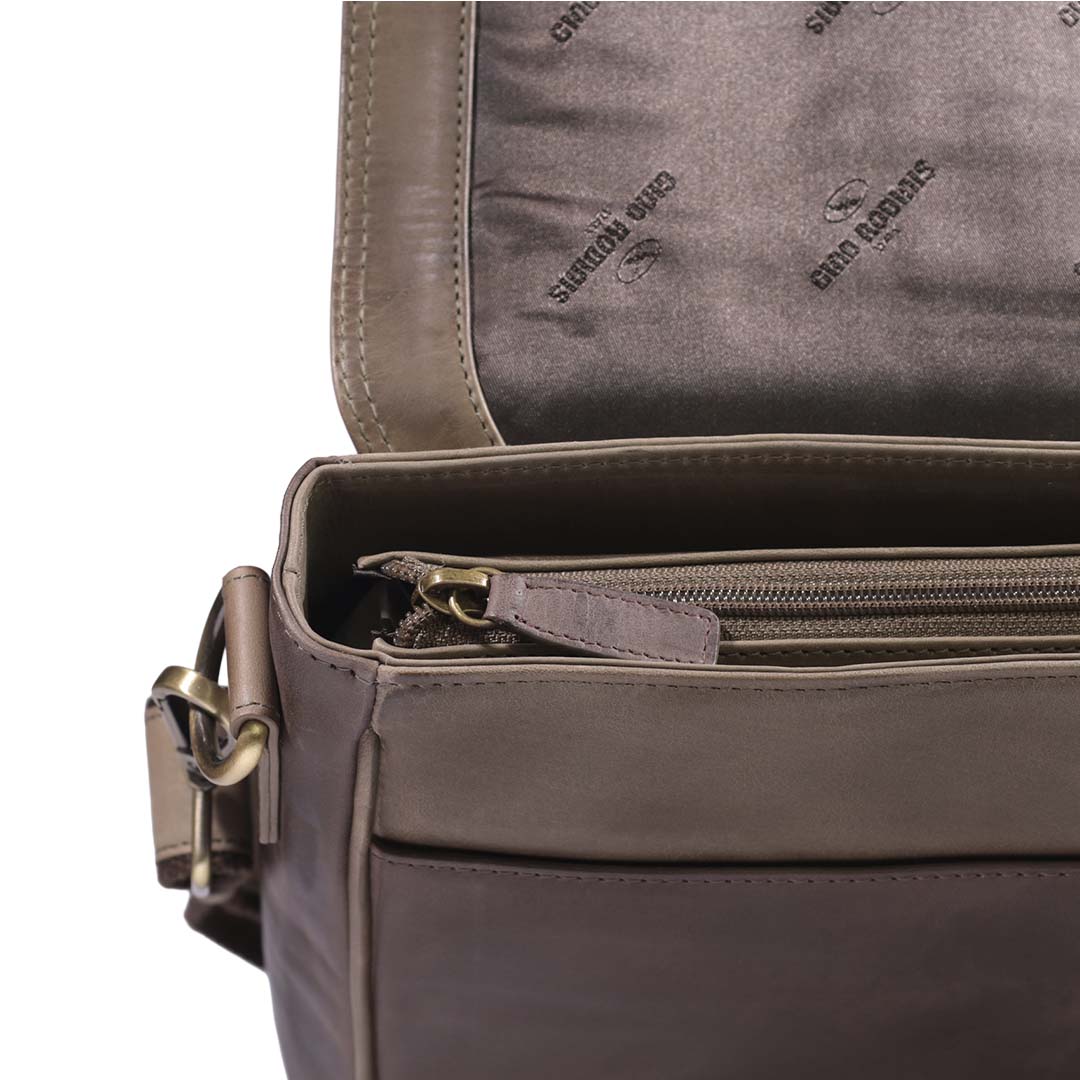 Morral de Cuero 1298 | Oliva - Café - Imagen 4