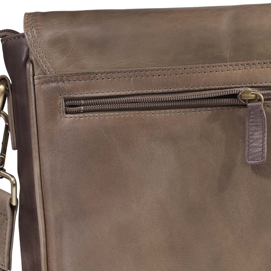 Morral de Cuero 1298 | Oliva - Café - Imagen 5
