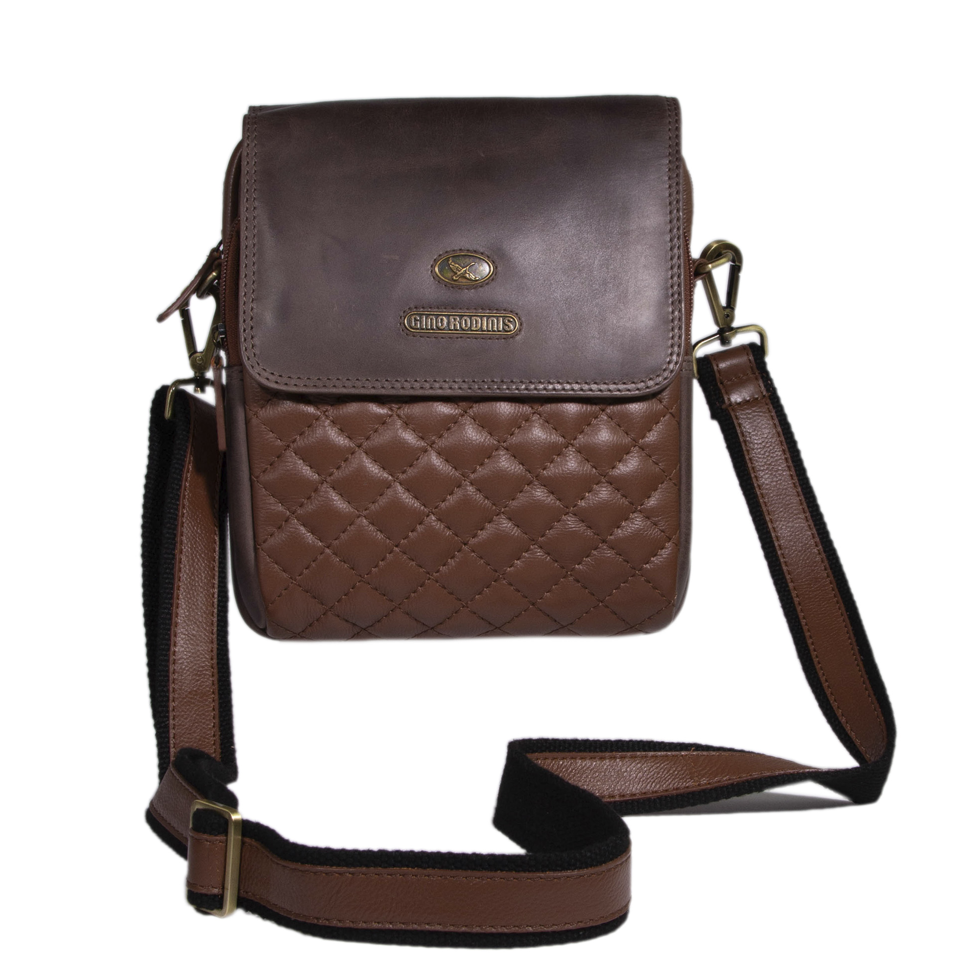 Morral de Cuero Hombre 2401 Café - Café Oscuro - Imagen 7