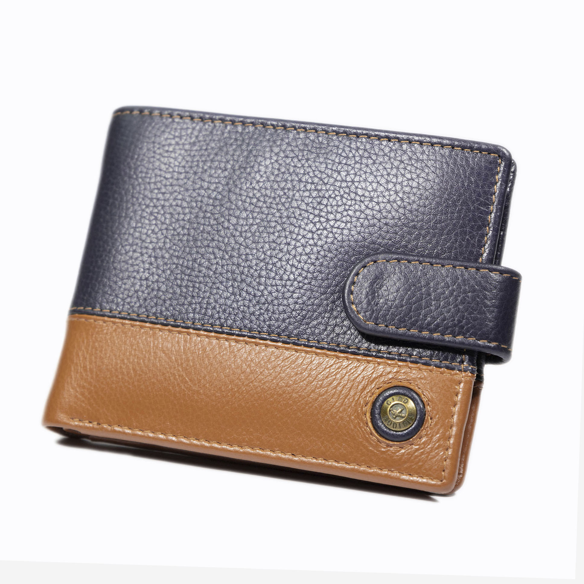 Billetera Capri 985 Azul - Naranjo - Imagen 5