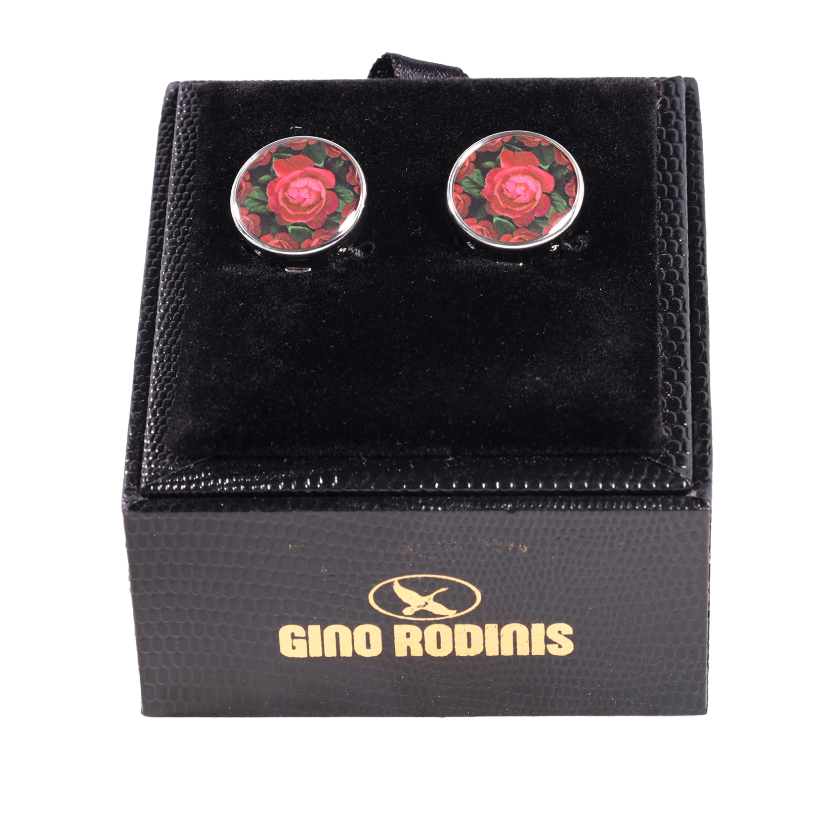 Cubre Botón Esmaltado Rosa Roja | TB015