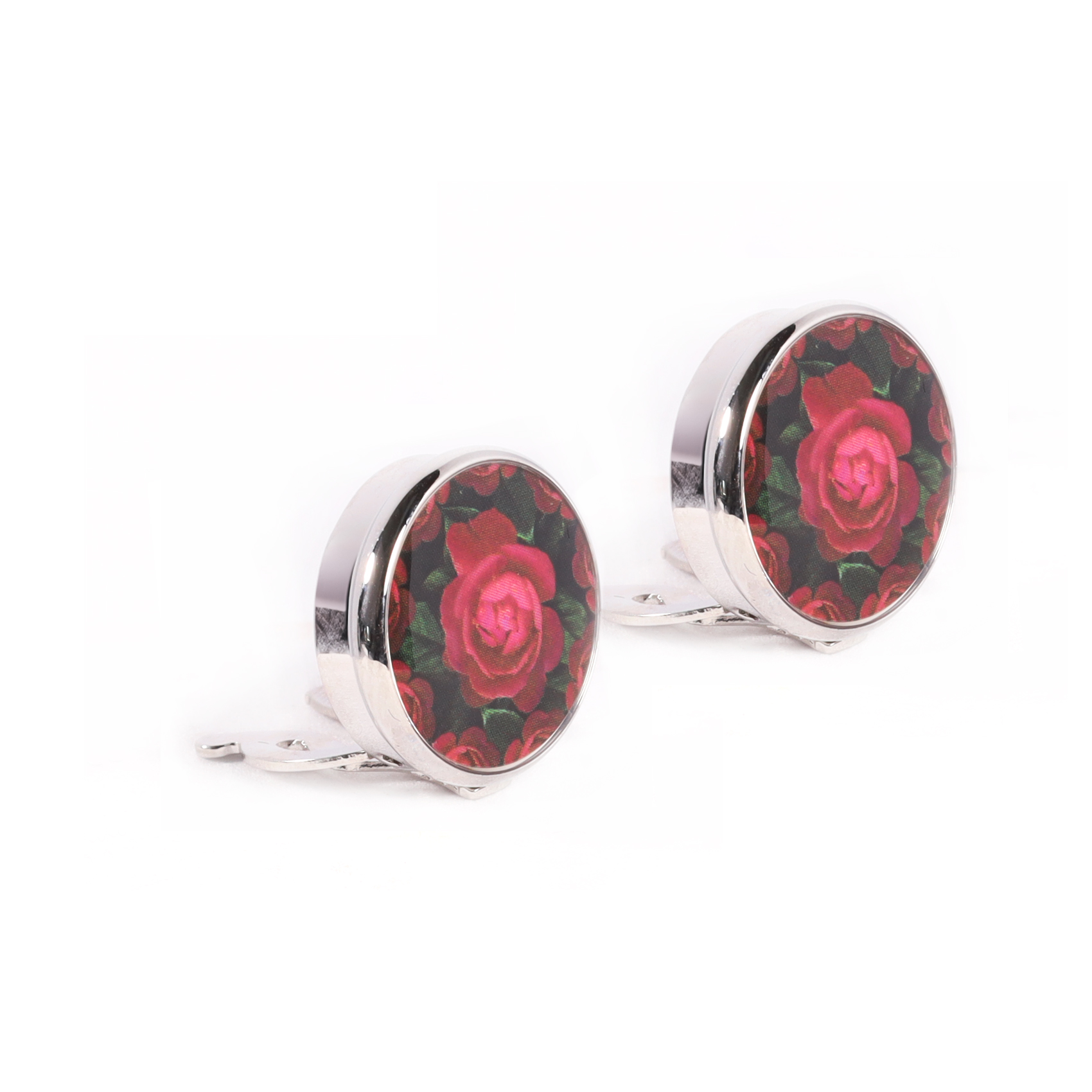 Cubre Botón Esmaltado Rosa Roja | TB015 - Imagen 2