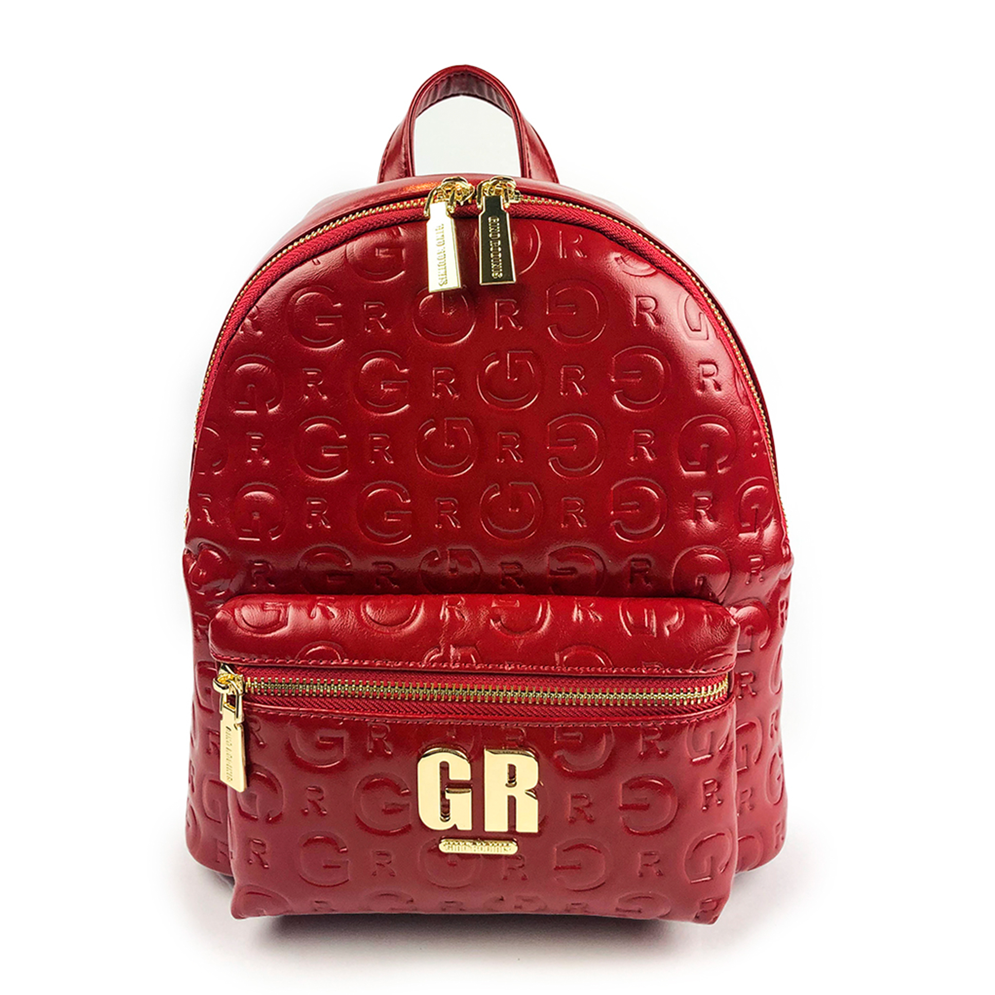 Mochila Eco Cuero 2108 Rojo - Imagen 3