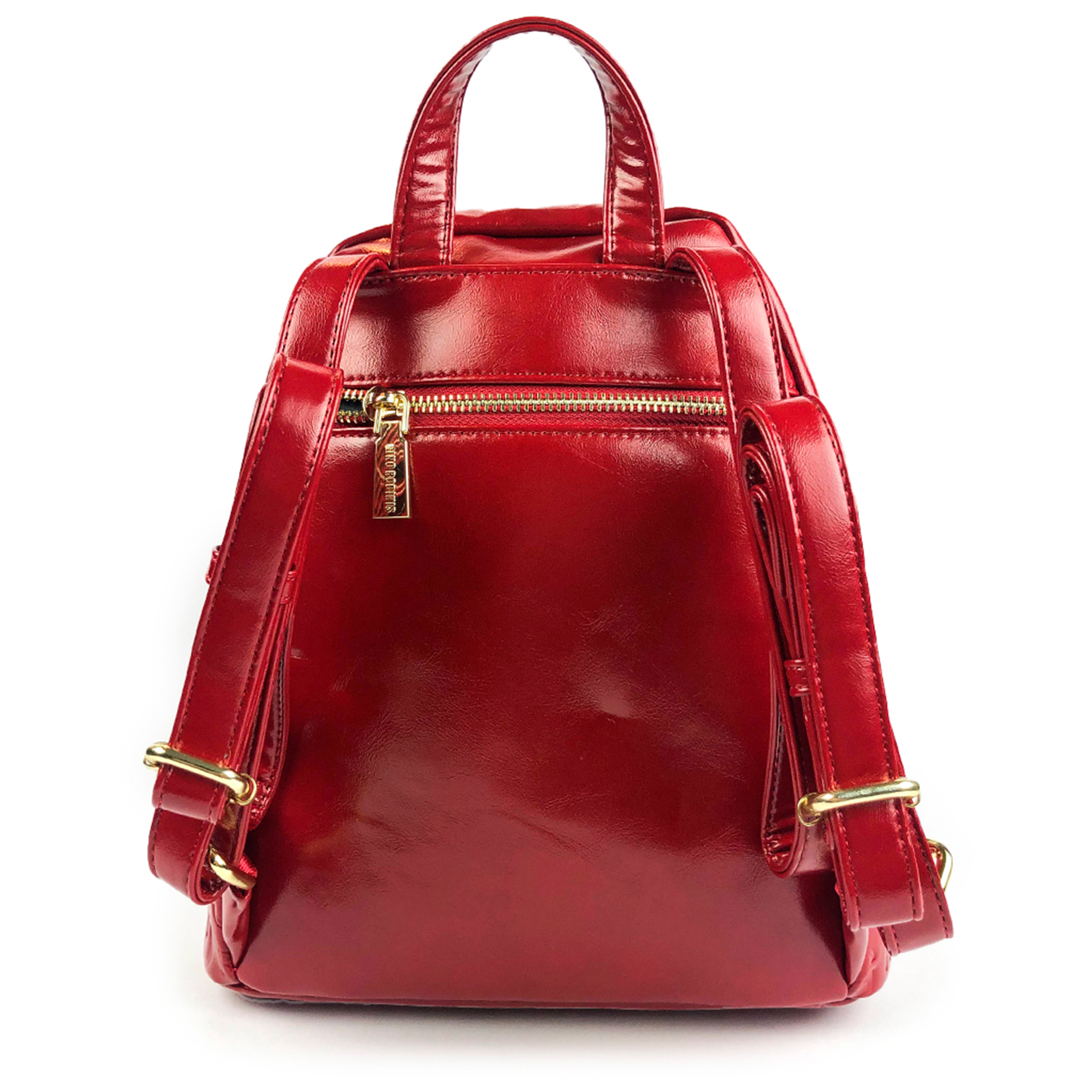 Mochila Eco Cuero 2108 Rojo - Imagen 5