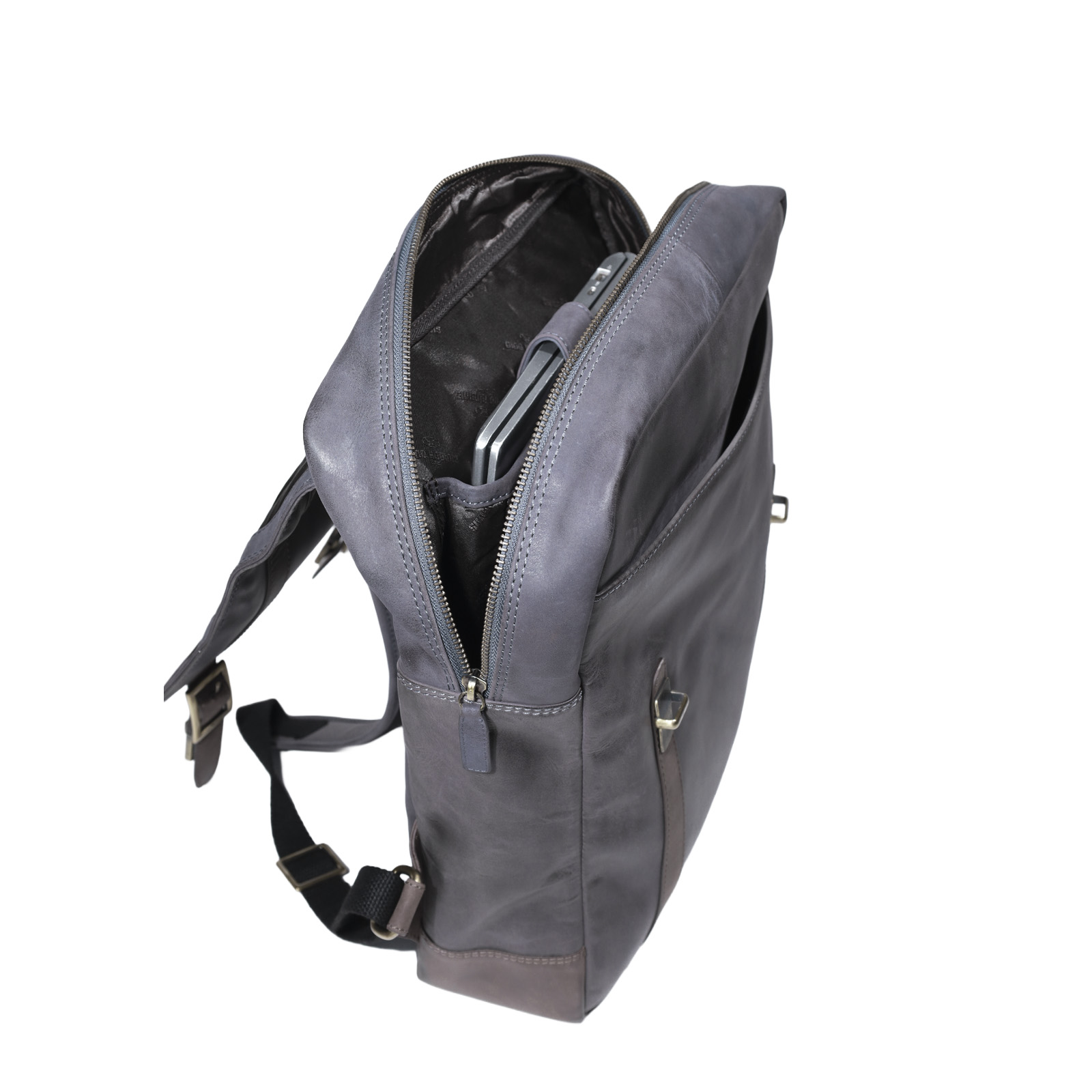 Mochila 2114 Azul/Café - Imagen 5